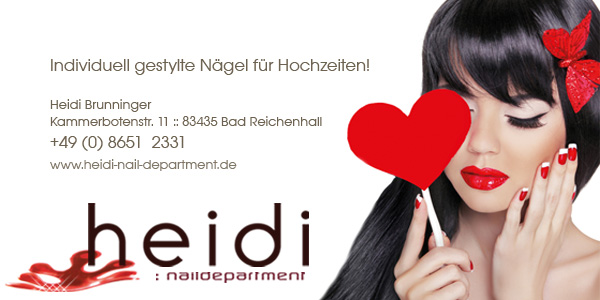 heidi nail department - profesionelles Fachstudio für Hand- und Nagelpflege